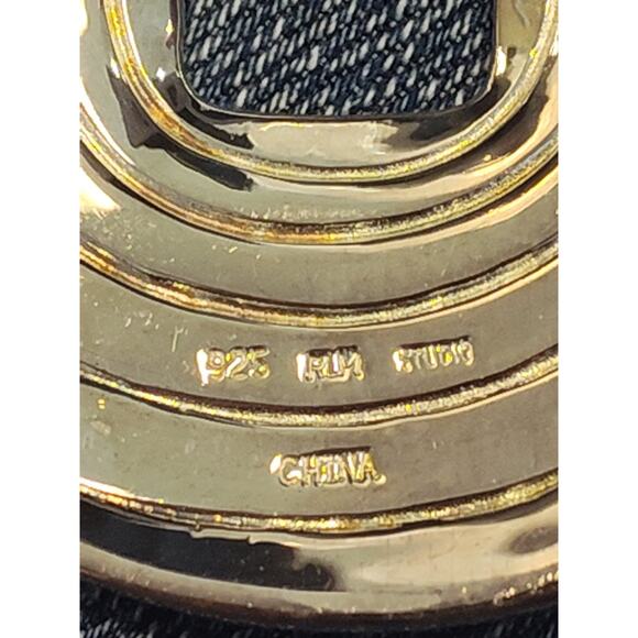 Robert Lee Morris COIN DISC Sterling Silver Enhancer PENDANT Round 30.8 Gr RLM - Picture 4 of 4